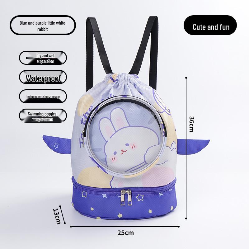 Детский водонепроницаемый рюкзак для плавания: Мужская косметичка и женская пляжная сумка с разделением для сухого/влажного