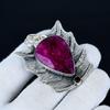 Кулон с кашмирским рубином, ювелирное изделие ручной работы из стерлингового серебра 925 пробы, серебряный кулон с рубином, украшение для вечеринки для женщин, кулон в подарок на День святого Валентина
