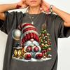Red Gnome Shirt Comfort Colors® Cute Gnome Shirt Family Xmas Shirts Christmas Movie Tee Hot Cocoa Winter Holiday Gift Merry Christmas Party
