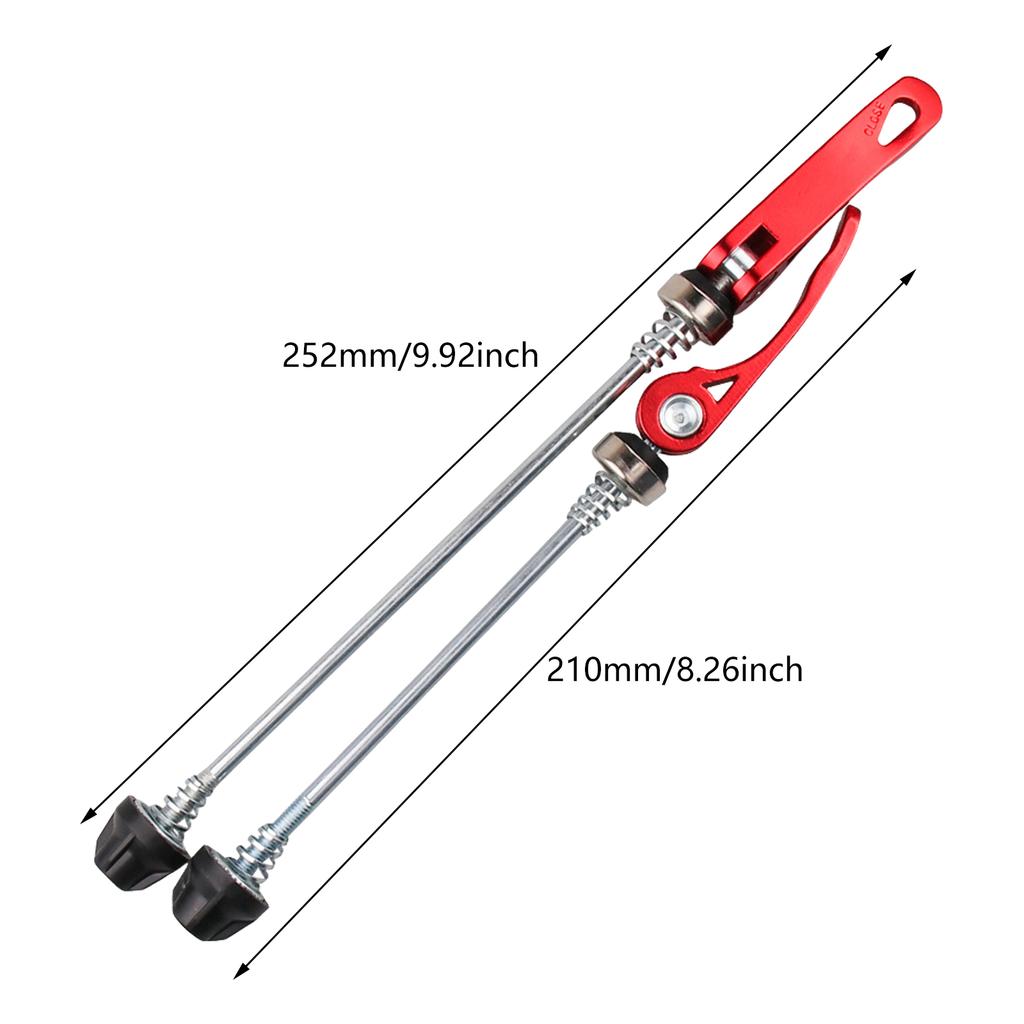 2pcs Mountain Bicycles Hub Quickly Release Skewer Aluminum Alloys Skewer for Stability and Durability