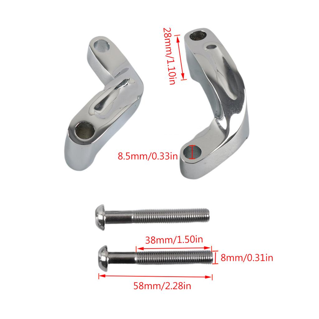 Подходит для универсального мотоциклетного зеркала заднего вида, удлинитель для перемещения, кронштейн, удлинительный адаптер