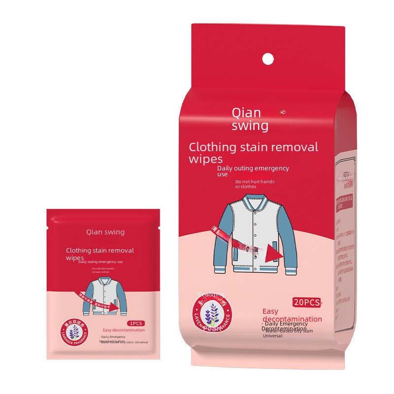Портативные чистящие салфетки для удаления пятен и масла с одежды и обуви