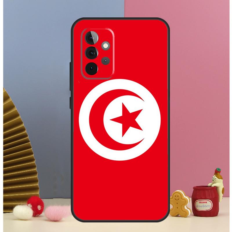 Tunisia Flag Map Case For Samsung Galaxy A56 A16 A26 A36 A13 A33 A53 A17 A54 A34 A14 A15 A35 A55 A52 A12 A32