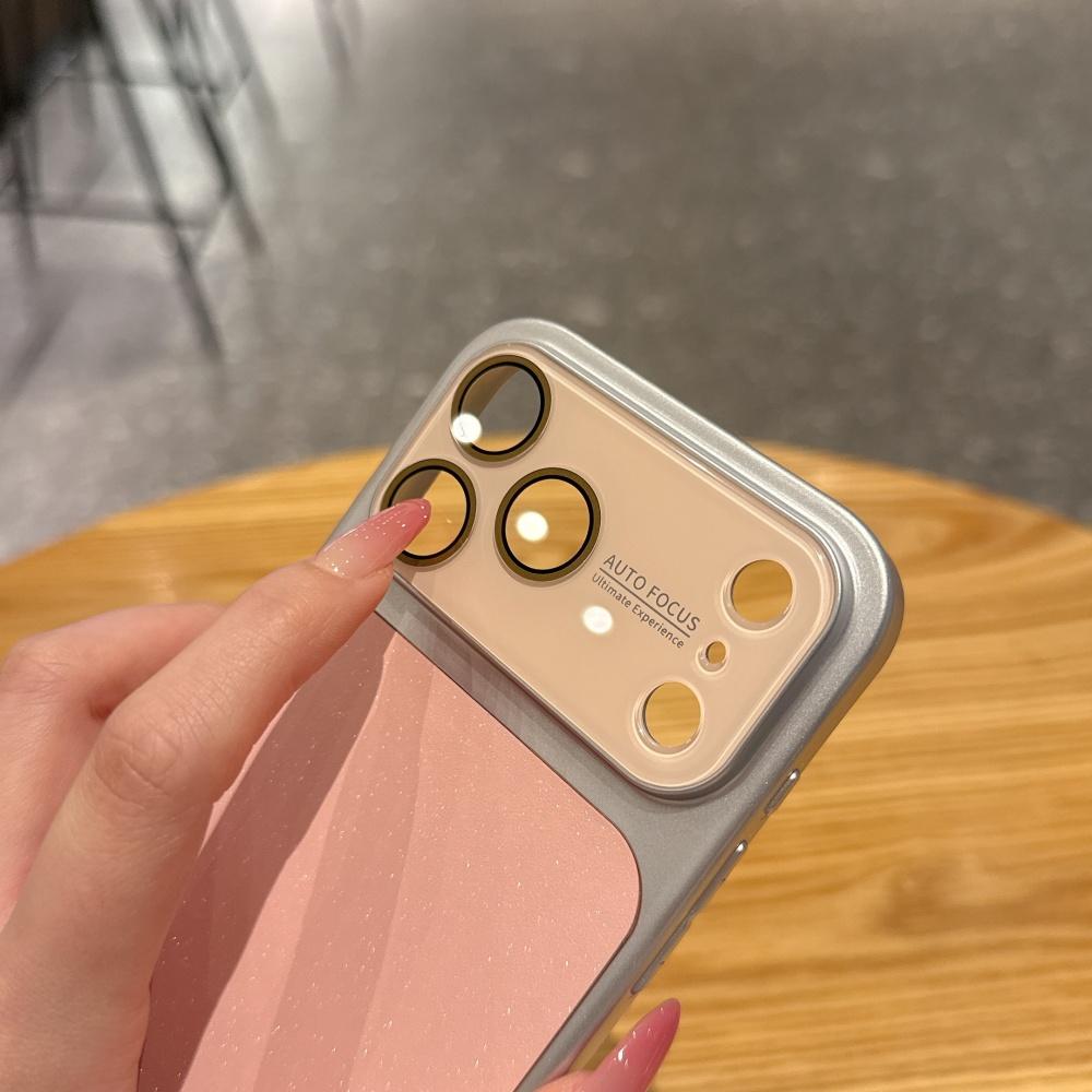Чехол-защита для пленки камеры с блестками для For Iphone 1 16 17 Pro Max 14 17Pro, большое окно, матовый, ультратонкий, противоударный