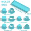 6PCS with Tray Cake Pop Mold Set Food Grade Plastic Cookies Cutter Cake Circle Maker  Bakery