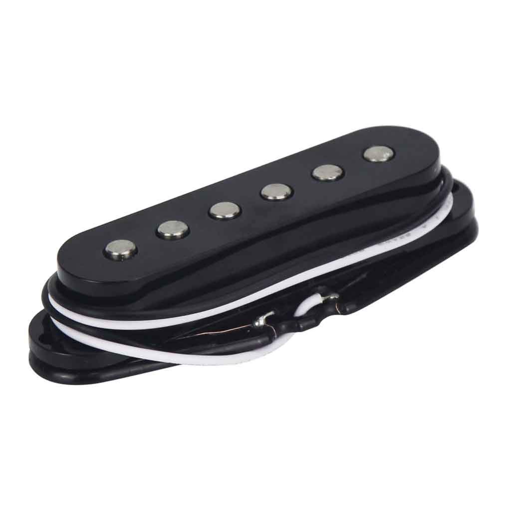 FLEOR Alnico 5 Stratocaster Single Coil Guitar for and Electric Guitars Pickups, Neck/Middle/Bridge Pickups, Black, Stratocaster, Squier,