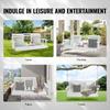 60” Porch Swing Bench Wooden Hanging Outdoor Garden Patio Courtyard White