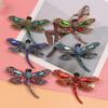 Personalized Diamond-Encrusted Large Dragonfly Brooch Fashionable Retro Corsage Insect Pin Coat With Accessories