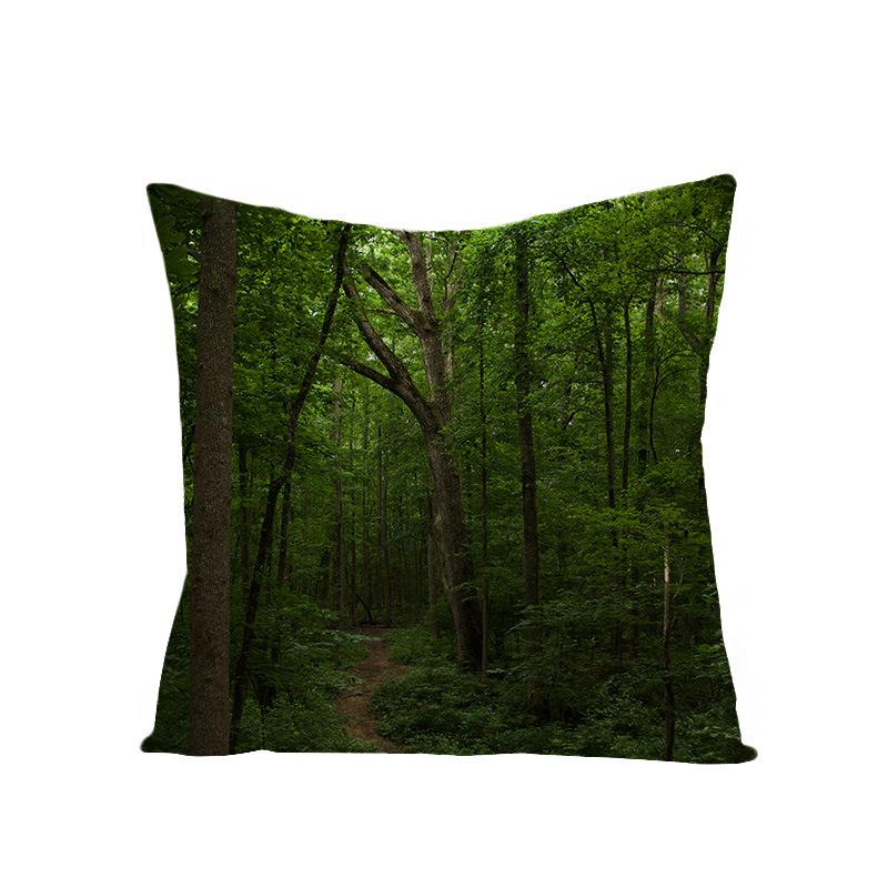 Дом Тропическое Растение Зеленые Листья Полиэстер Наволочка Дом Скандинавский Стиль Подушка Подушка для Талии Наволочка