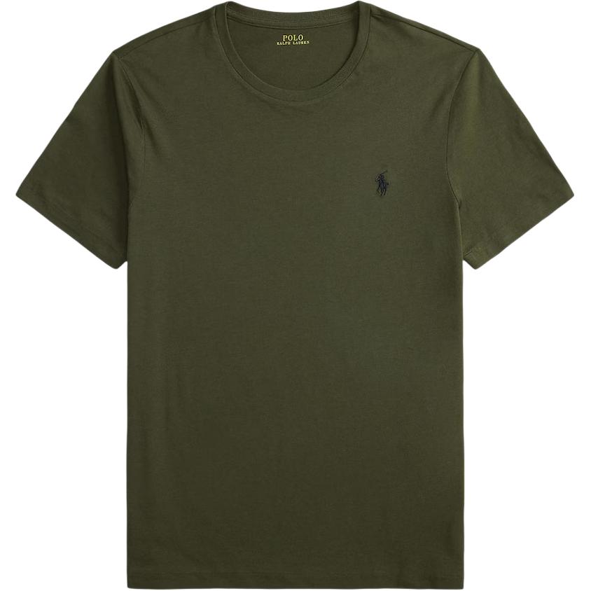 Polo Ralph Lauren Однотонная футболка с логотипом, круглым вырезом, узкого кроя, с коротким рукавом, мужские топы 710671438180