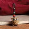 Sandalwood Owl Car Keychain Pendant For Men And Women Couples, Key Pendant