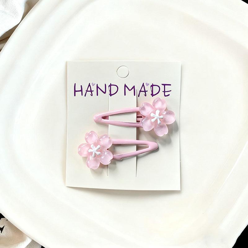 Очаровательный набор мультяшных заколок для волос: Сладкие и Крутые Универсальные Челки и Боковые Заколки для Девочек