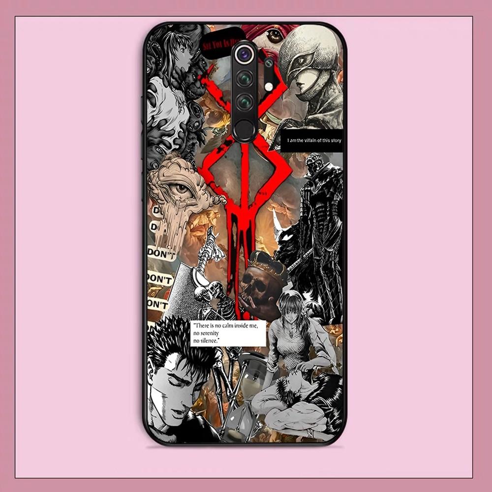 Чехол для телефона Berserk для Redmi Note 4 X 5 A 6 7 8 T 9 9S 10 11 11S 11Epro Poco M3 pro