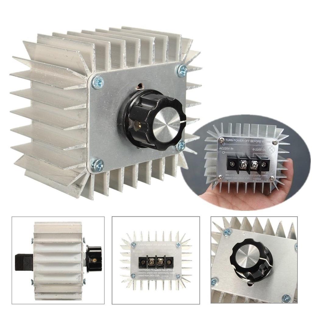 AC 220 В 5000 Вт SCR регулятор электрического напряжения регулятор скорости двигателя регулятор температуры лампа диммер