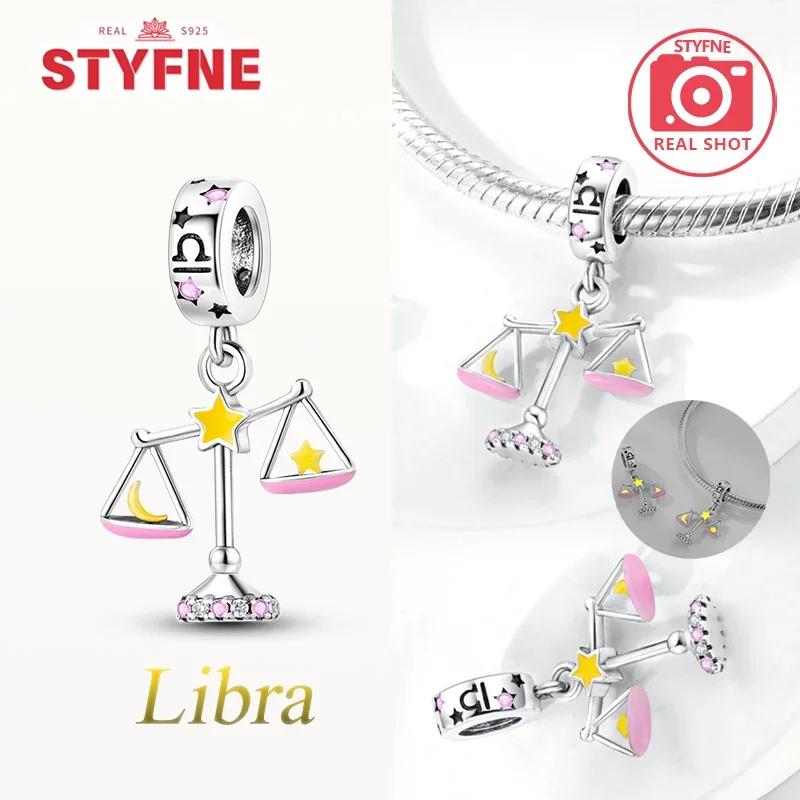 Медные Светящиеся Созвездия Шармы Скорпион Рак Подвеска Бусина Подходит для Оригинального Браслета DIY Тонкие Ювелирные Изделия Для Женщин Подарки