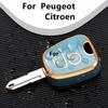 Новый чехол для дистанционного ключа из ТПУ для Peugeot 106 107 206 207 306 307 406 407 для Citroen C1 C4, защитный брелок, аксессуары