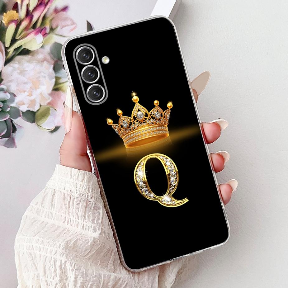Чехол для Samsung Galaxy S24 FE S24 Plus Новый Чехол с Буквами Короны Мягкий Тонкий Чехол для Телефона Для Samsung S24 Ultra S 24 S24+ S24FE Корпус