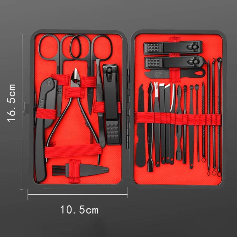 Набор 7/10/12/18/20/24 шт. Ножницы для ногтей из нержавеющей стали, Формирователь для ногтей, Маникюрный набор, Уход за ногами и руками