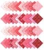 40Pcs Asian Block Print Cotton Precut Fabrics For Quilting Craft Strips 2.5x42inches Jelly Roll -