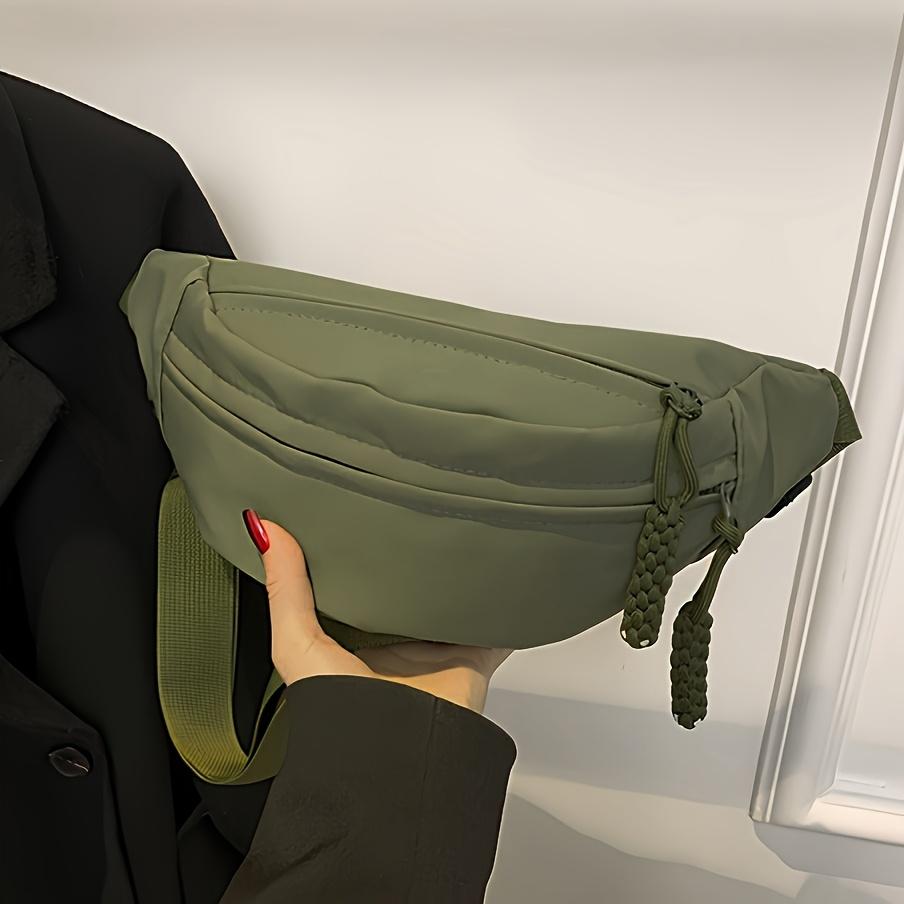 Chic Contrasting Chest Bags Nylon Crossbody Shoulder Bag Small Waist Bag Christmas Holiday Gift for Wife Girlfriend, Storage Bag
