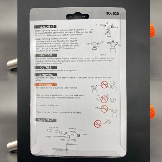 Welding Flame Igniter Flame Ejected Easy Installation 1300 Degree Celsius High Temperature Portable Flame-starting Butane Burner Spray Equipment