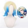 High Quality Anime Blue Lock Michael Kaiser Cosplay Wig 60cm Gradient No.10 Player Wig Heat Resistant Hair Wigs + Wig Cap