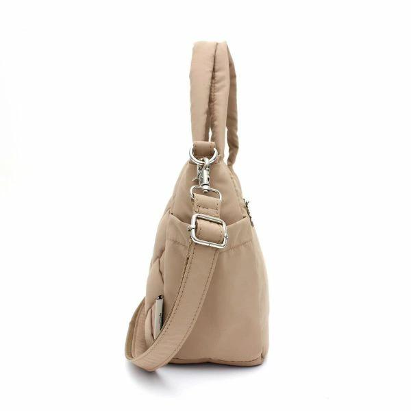 Snoopy Tote Bag Puffer Beige Shoulder Tote