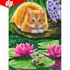 5D DIY Diamond Mosaic Animal Cat Embroidery Sale Full Round Diamond Painting Pictures