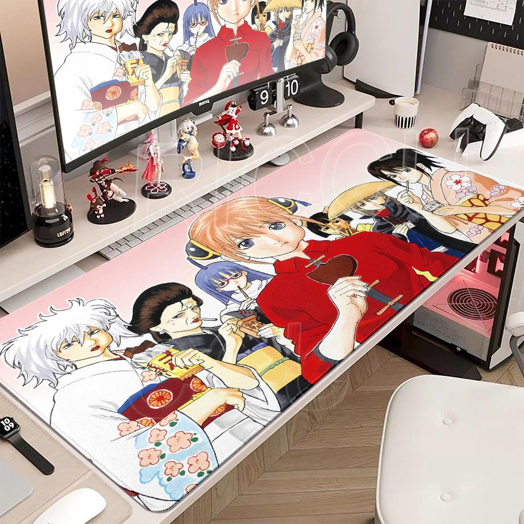 Anime xxl-Gintama Mouse Pad Anti-slip Offices Accessories Gaming Mousepad Desk keyboard Mat Office Rug Gamer Rubber Mats
