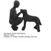 jijijing Dog Sculpture for Home Decor, 3D Printed Man And Figurine, Pet Memorial Gift Loss, Lovers