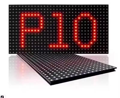 P10 Высокояркостный Одноцветный Наружный Светодиодный Модуль Дисплея 320x160MM IP65 Водонепроницаемый Читаемый на Солнечном Свету Цифровой Сигнальный Дисплей 3-Года