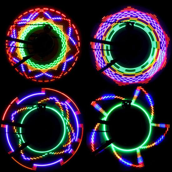 Цветной 32-светодиодный велосипедный фонарь 32 узора велосипедная шина колесо спица декоративная лампа