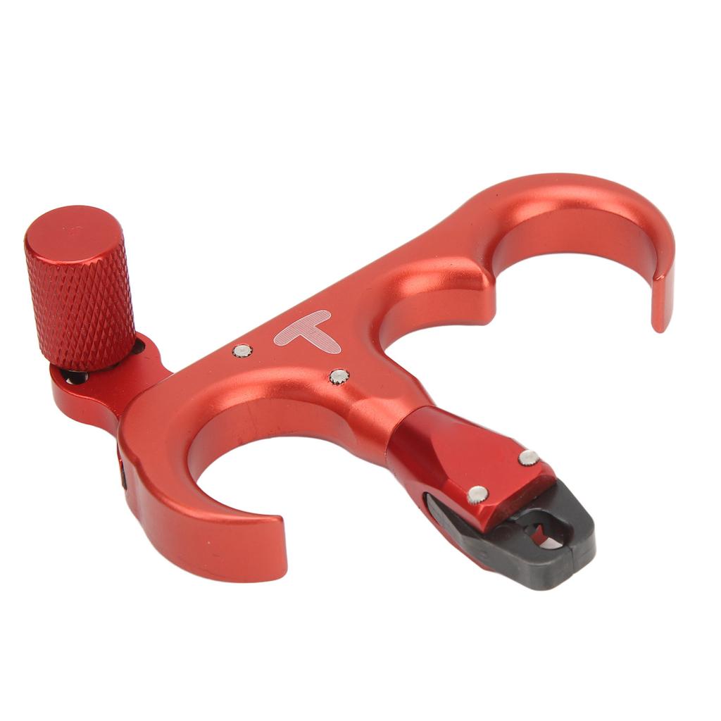 3 Finger Hand Held Bow Release Aluminum Alloy Thumb Release for Compound Bow 360 Degrees Rotation Left Right Hand
