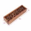 Portable Retro Box Hollow Wood Pencil Case Storage Box Students Cute Wooden Pencil Box Multi Station