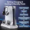 PS5 Pro/Slim Cooling Fan Base & Dual Controller Charging Station