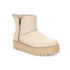 UGG F19 Классическая Розовая Женская Мини-Куртка из Флиса Бунтарь Байкер 1105313-BONE