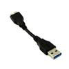 1 шт. Короткий 10 см 5 Гбит/с USB 3.0 A Папа на Micro B Папа Штекер 10-контактный Высокоскоростной Адаптер Конвертер Data Connector Кабель Шнур Черный