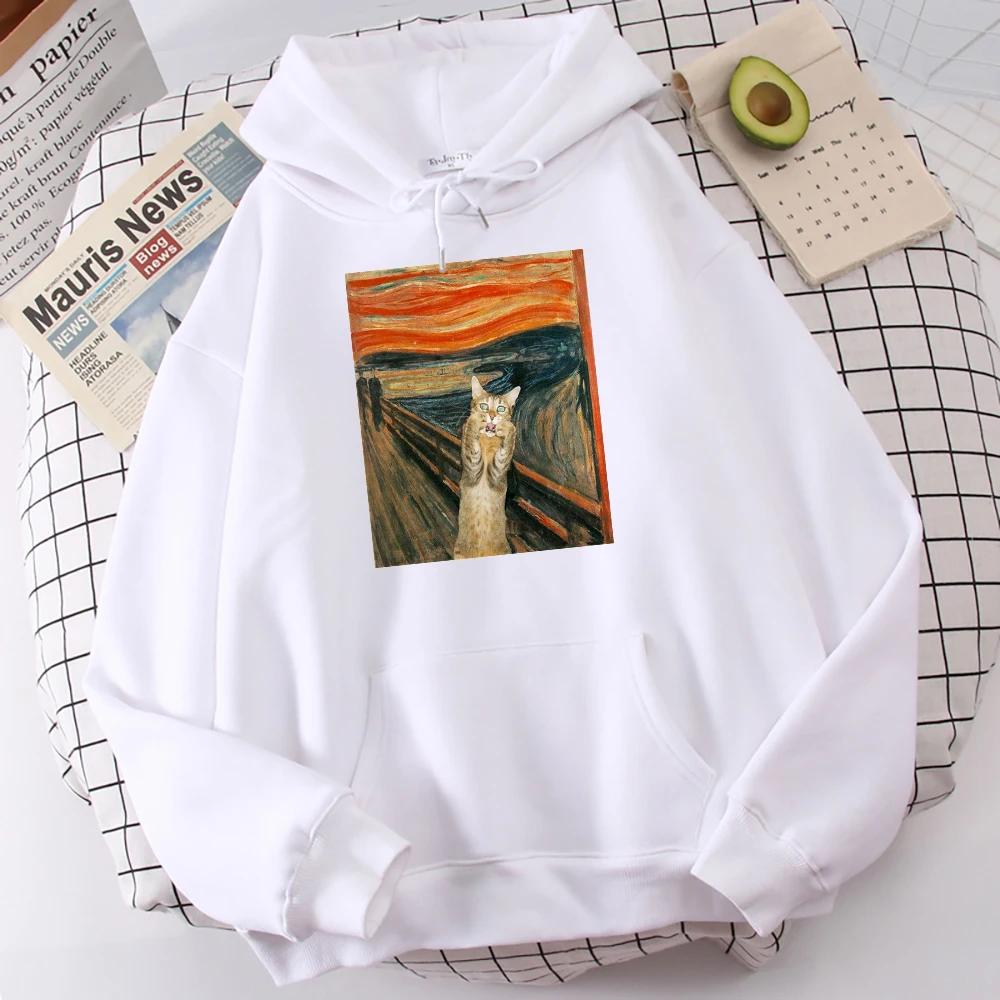 Men's and Women's Plus Size Print Top, Loose Casual, Soft, Comfortable and Breathable, Outdoor Sports Loose Pullover Hoodie