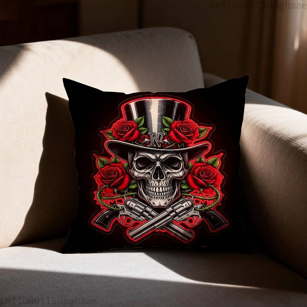 Подушка Наволочка Guns N Roses Наволочка Гостиная Диван Подушка Чехол Подходит Для Дома Спальни Комнаты Декор