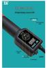 898D Портативный цифровой фен для пайки для DIY-ремонта электроники, Регулируемая температура, Точный контроль, Быстрый нагрев
