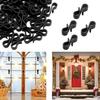 Pack Of 120 Outdoor Light Clips Gutter Hooks for String Lights and Cables Plastic Garden Electrician Tool Hook