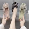 Cool Slippers Women Wear 2025 Summer New Versatile Flat Bottom Internet Celebrity Lazy Shoes Rhinestone Fashion Bag Head Half Slippers