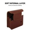 Protective PU Leather Camera Case Bag with Strap for Fujifilm Instax SQ6 (Brown)