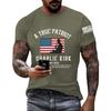 Men's Printed Short Sleeve T-Shirt Men's Loose Casual Short Sleeve Top