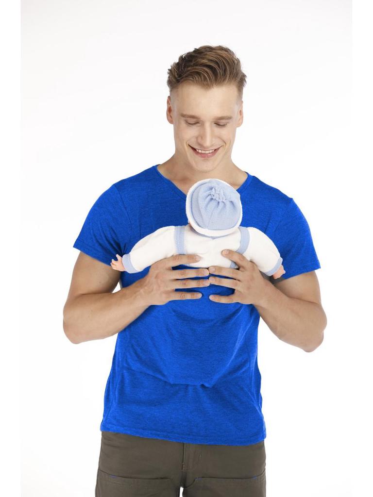 Kangaroo Mom & Dad Multifunctional Nursing Pullover Casual Round Neck T-shirt