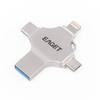 EAGET CF12 Флеш-накопитель USB 4-в-1 для iPhone, Android и ПК