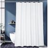Waterproof Thickened Bath Curtains Machine Washable Solid Color Shower Curtain With Plastic Rings