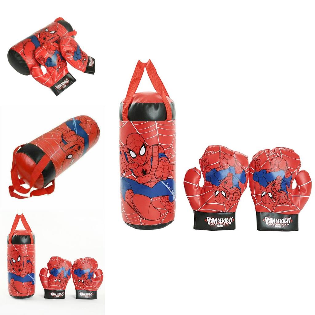 Disney Marvel Spider-man Boxing Toy Red Plastic Punching Gloves For Kids 2-5 Stress Relief