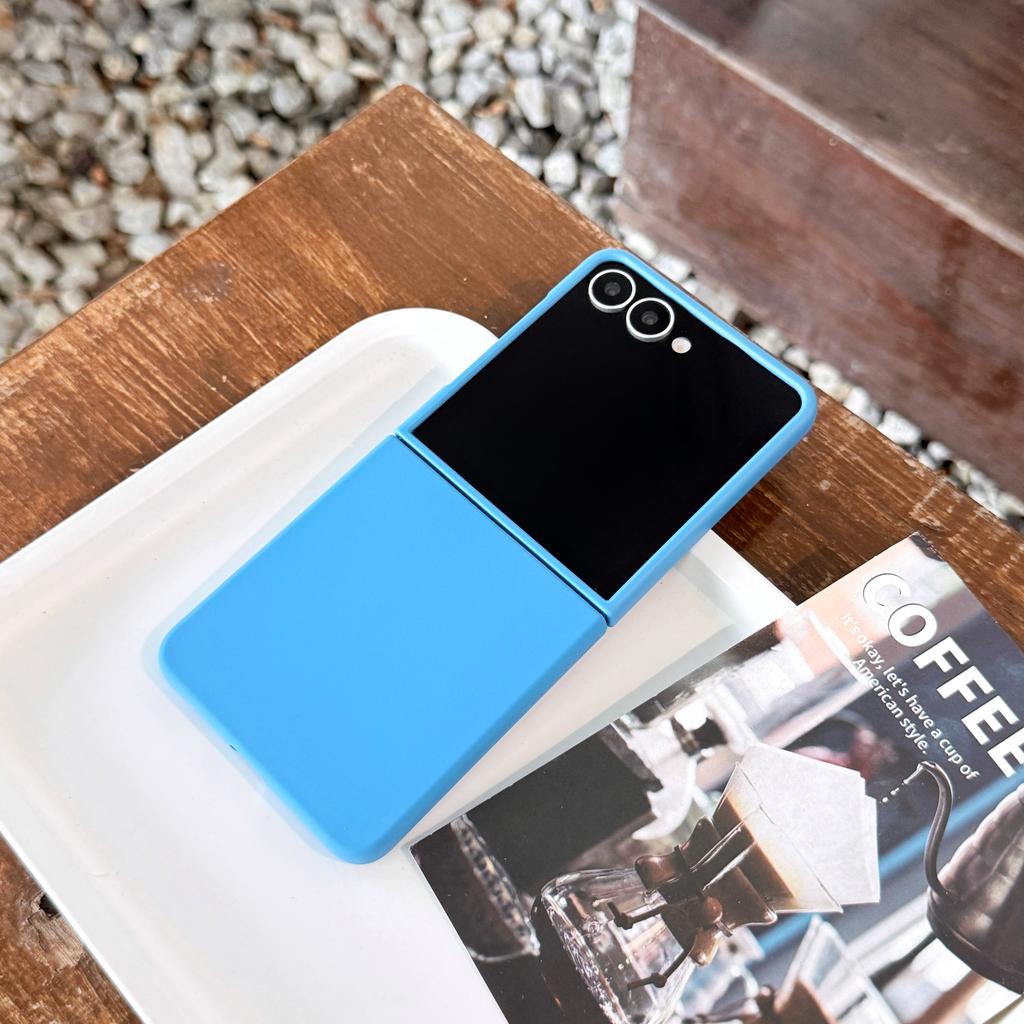 Official Fluorescence Neon Color Liquid Silicone Case For Samsung Galaxy Z Flip 7 6 5 ZFlip7 ZFlip6 Candy Matte Shockproof Cover