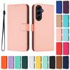 Однотонный чехол-кошелек для Samsung Galaxy XCover 7 6 Pro 5 4S 4 A03S A03 A04 Core A04S A04E A05 A05S A12 M12 с ремешком
